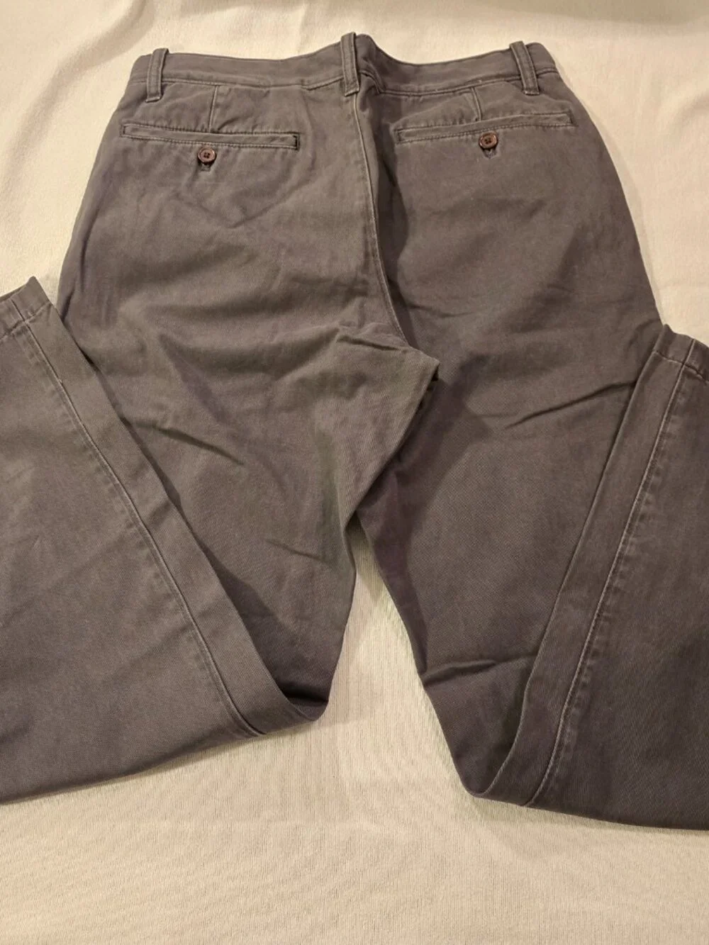 Eddie Bauer Legend Mens 30x30 Chino Pants Charcoal Grey Straight Leg Casual NEW